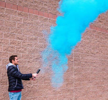 Load image into Gallery viewer, gender reveal powder cannon blue